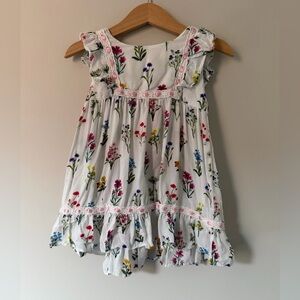 Hatley White Floral Dress, 2T